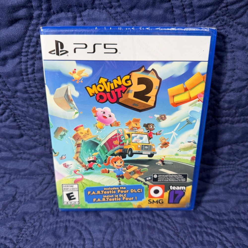 Moving Out 2 Sony PlayStation 5 PS5 Game New Sealed with F.A.R.Tastic‎ Four DLC